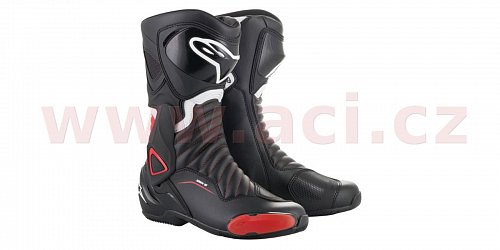 boty S-MX 6, ALPINESTARS - Itálie (černé/červené)